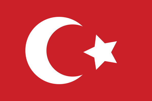 Fahne vom osmanischen Reich Wahrheiten jetzt! Bildnachweis Mondanbetung