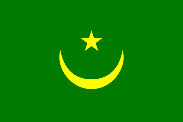Fahne von Mauretanien Wahrheiten jetzt! Bildnachweis Mondanbetung