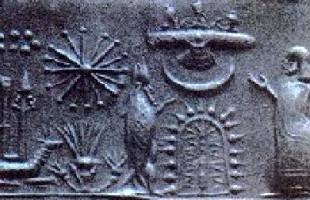 Sumerisches Siegel mit einer Abbildung der Anunnaki Wahrheiten jetzt! Bildnachweis