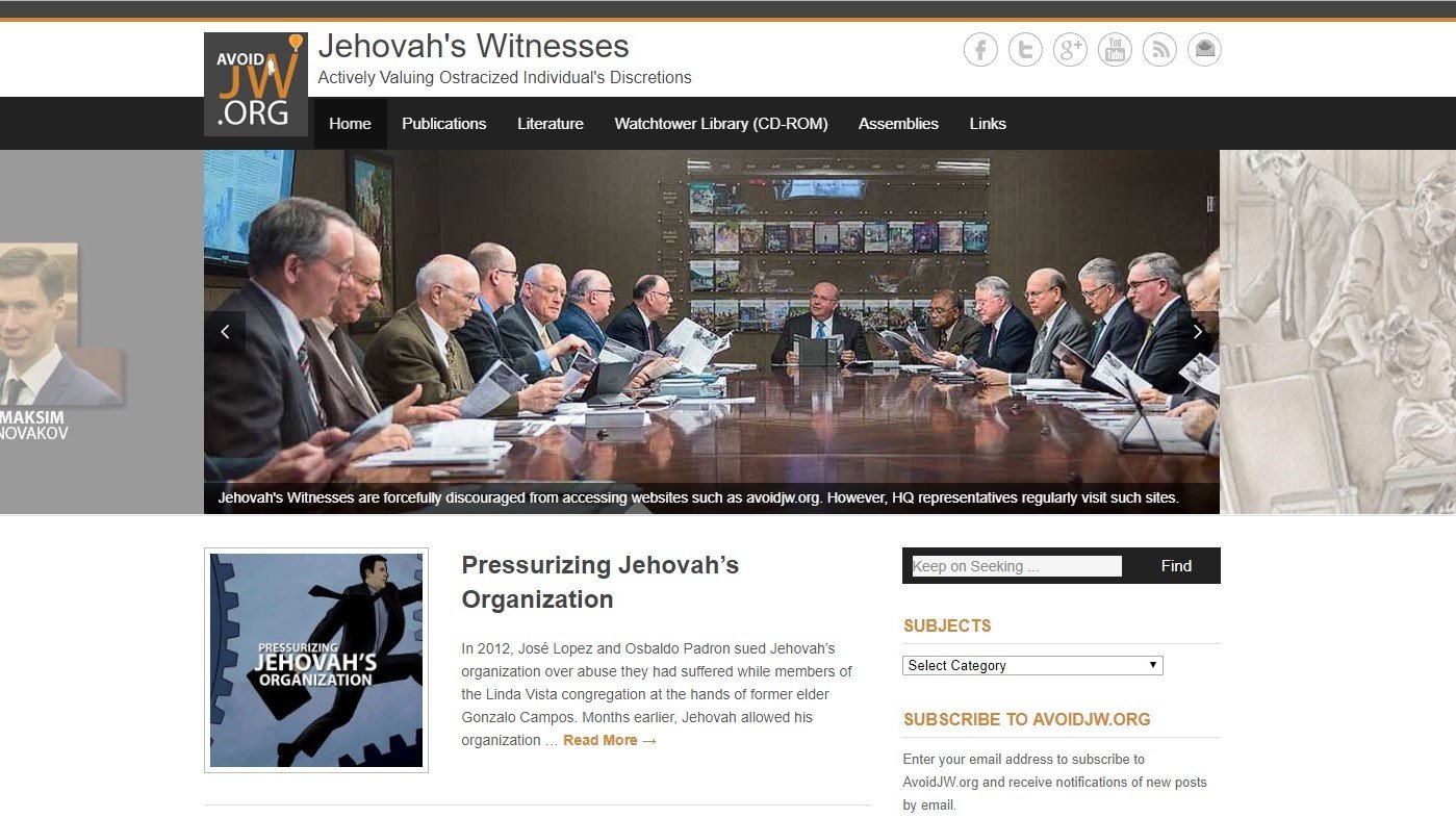 Jehovas Zeugen News 2018 Die WTG geht gegen Avoidjw.org vor Jehovas Zeugen Wahrheiten jetzt! Jehovas Zeugen - Die Wachtturm-Gesellschaft geht gegen AvoidJW.org vor